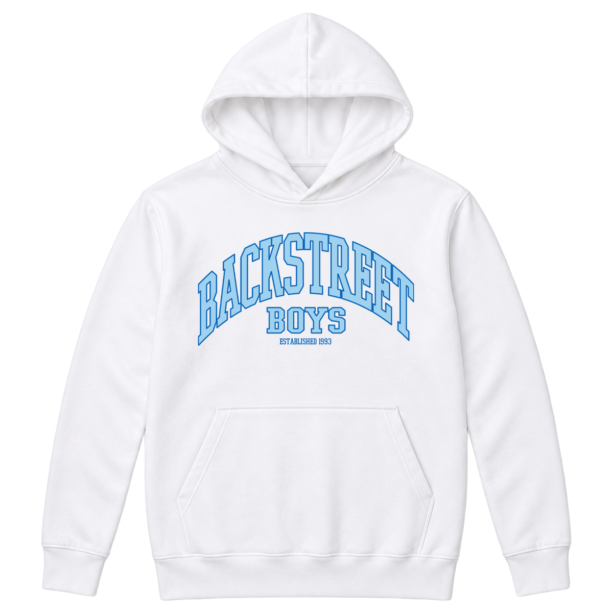 Collegiate White Hoodie