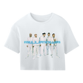 Into The Millennium Rhinestone Logo Crop Tee