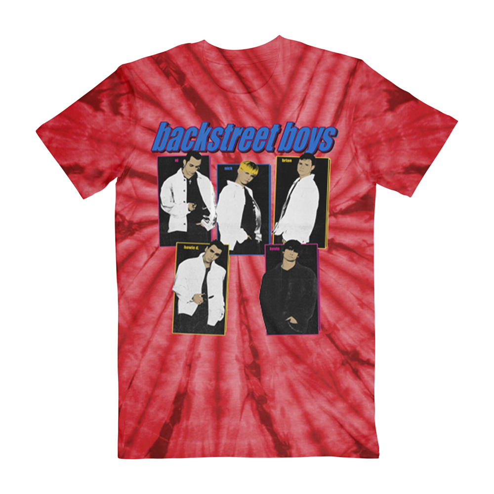 90er-Jahre Colour-Block-Grafik-T-Shirt